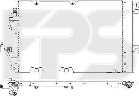 FPS FP 52 K130 - Конденсатор кондиционера autospares.lv