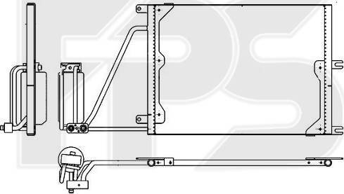 FPS FP 52 K137-X - Конденсатор кондиционера autospares.lv