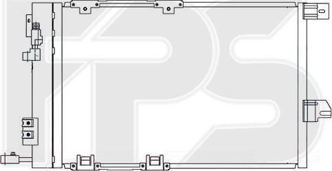 FPS FP 52 K121 - Конденсатор кондиционера autospares.lv