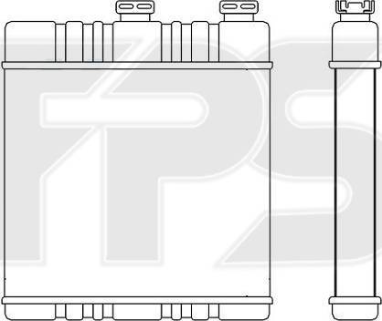 FPS FP 52 N37 - Теплообменник, отопление салона autospares.lv