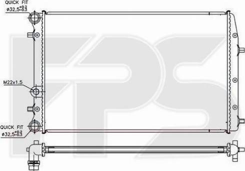 FPS FP 64 A435 - Радиатор, охлаждение двигателя autospares.lv