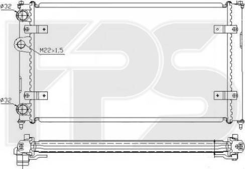 FPS FP 62 A498 - Радиатор, охлаждение двигателя autospares.lv