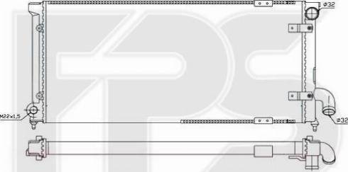 FPS FP 62 A1157 - Радиатор, охлаждение двигателя autospares.lv