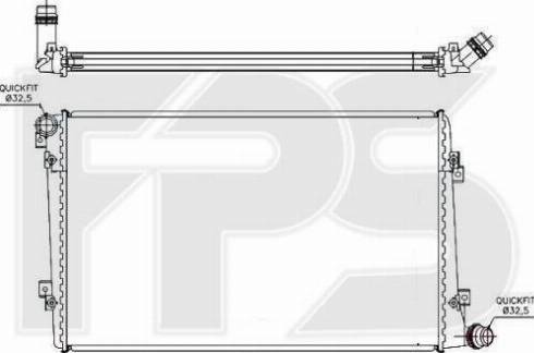 FPS FP 62 A171 - Радиатор, охлаждение двигателя autospares.lv