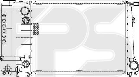 FPS FP 14 A47-X - Радиатор, охлаждение двигателя autospares.lv