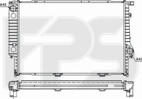 FPS FP 14 A14 - Радиатор, охлаждение двигателя autospares.lv