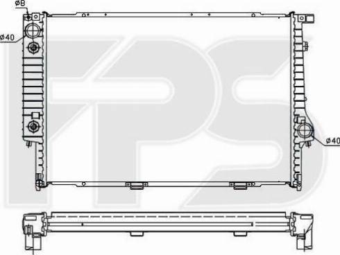 FPS FP 14 A869 - Радиатор, охлаждение двигателя autospares.lv