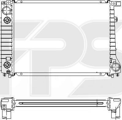 FPS FP 14 A35 - Радиатор, охлаждение двигателя autospares.lv