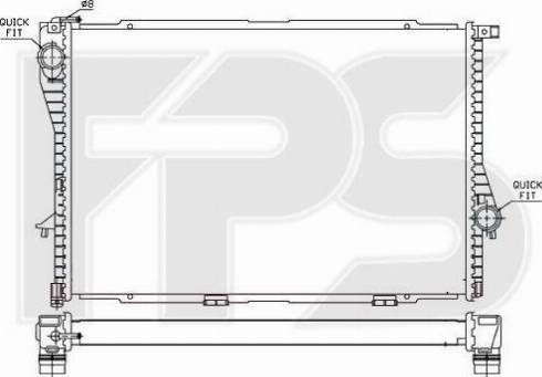 FPS FP 14 A31 - Радиатор, охлаждение двигателя autospares.lv