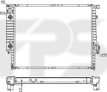 FPS FP 14 A37 - Радиатор, охлаждение двигателя autospares.lv