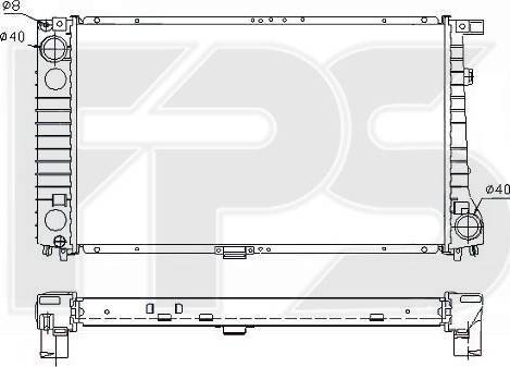 FPS FP 14 A29-X - Радиатор, охлаждение двигателя autospares.lv