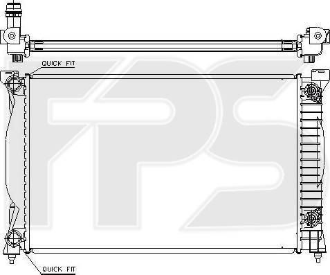 FPS FP 12 A466 - Радиатор, охлаждение двигателя autospares.lv