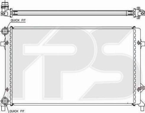 FPS FP 12 A472-P - Радиатор, охлаждение двигателя autospares.lv