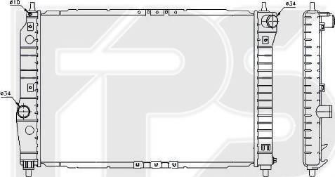 FPS FP 17 A697 - Радиатор, охлаждение двигателя autospares.lv