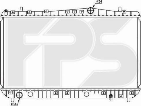 FPS FP 17 A781-P - Радиатор, охлаждение двигателя autospares.lv