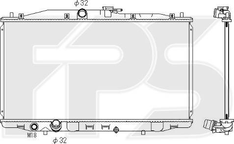 FPS FP 30 A592-X - Радиатор, охлаждение двигателя autospares.lv