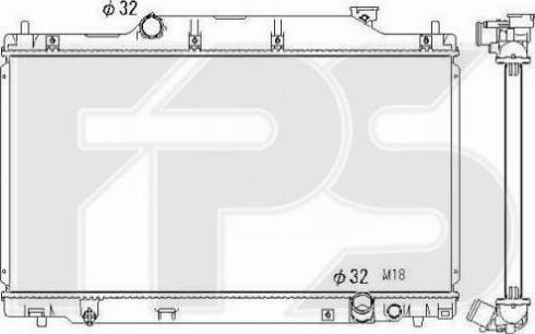 FPS FP 30 A1391 - Радиатор, охлаждение двигателя autospares.lv