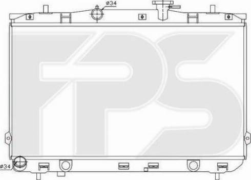 FPS FP 32 A960 - Радиатор, охлаждение двигателя autospares.lv