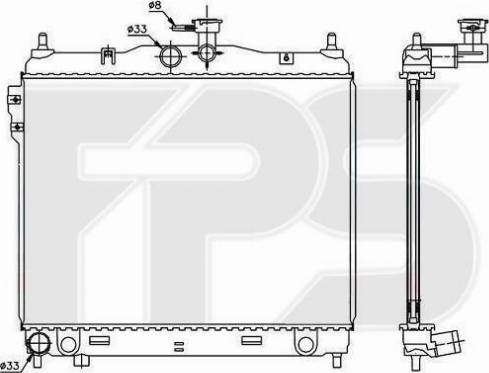 FPS FP 32 A656 - Радиатор, охлаждение двигателя autospares.lv