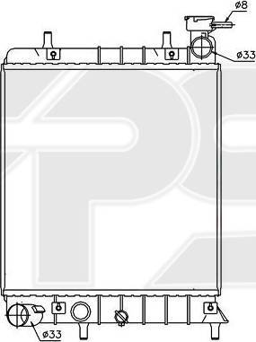 FPS FP 32 A653-P - Радиатор, охлаждение двигателя autospares.lv