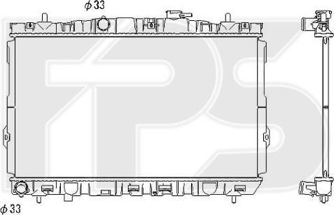 FPS FP 32 A676 - Радиатор, охлаждение двигателя autospares.lv