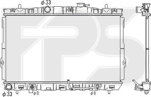 FPS FP 32 A677 - Радиатор, охлаждение двигателя autospares.lv