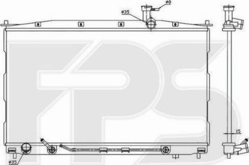 FPS FP 32 A1432 - Радиатор, охлаждение двигателя autospares.lv