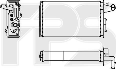 FPS FP 26 N05 - Теплообменник, отопление салона autospares.lv