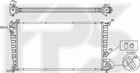 FPS FP 20 A54 - Радиатор, охлаждение двигателя autospares.lv