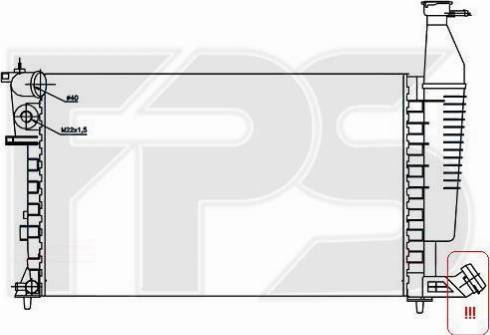 FPS FP 20 A61 - Радиатор, охлаждение двигателя autospares.lv