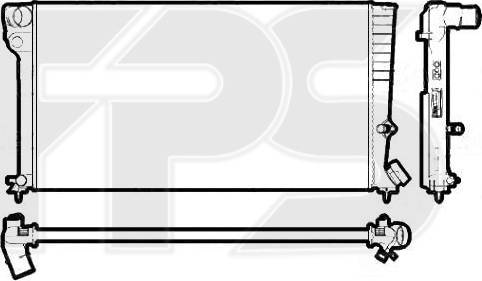 FPS FP 20 A62 - Радиатор, охлаждение двигателя autospares.lv