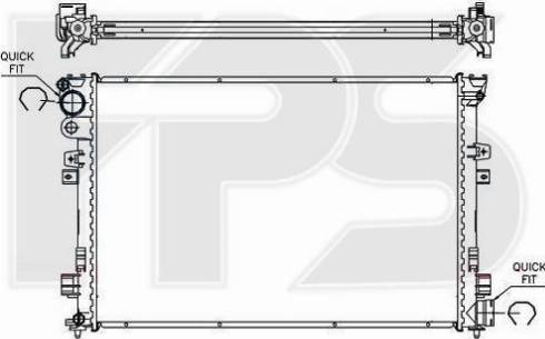 FPS FP 20 A111 - Радиатор, охлаждение двигателя autospares.lv