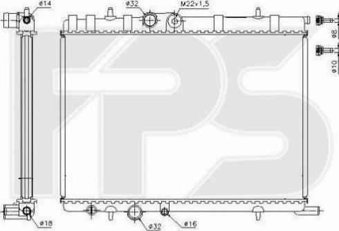 FPS FP 20 A81 - Радиатор, охлаждение двигателя autospares.lv