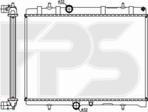 FPS FP 20 A308 - Радиатор, охлаждение двигателя autospares.lv