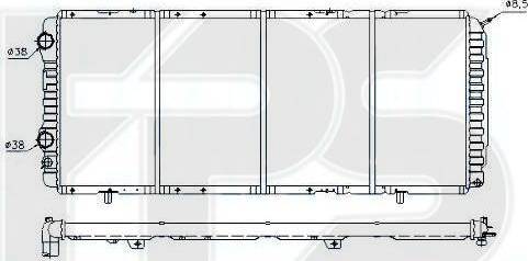 FPS FP 20 A724 - Радиатор, охлаждение двигателя autospares.lv