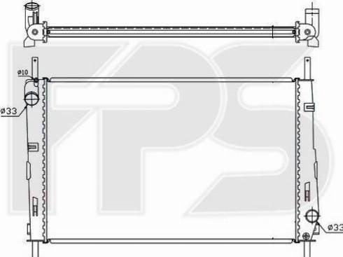 FPS FP 28 A190 - Радиатор, охлаждение двигателя autospares.lv