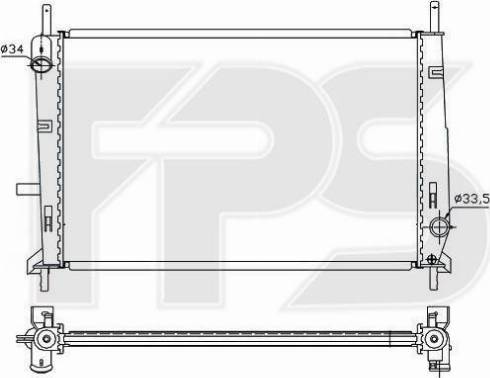 FPS FP 28 A162 - Радиатор, охлаждение двигателя autospares.lv