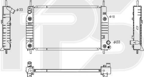 FPS FP 28 A201-X - Радиатор, охлаждение двигателя autospares.lv