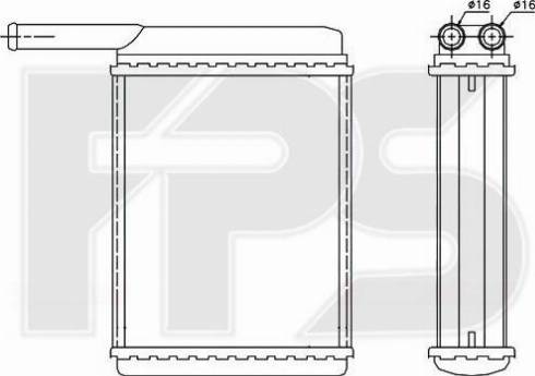 FPS FP 28 N17 - Теплообменник, отопление салона autospares.lv