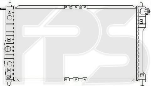 FPS FP 22 A847 - Радиатор, охлаждение двигателя autospares.lv