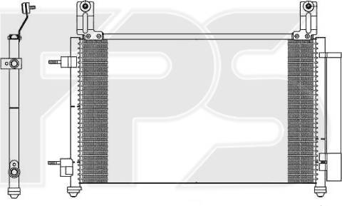 FPS FP 22 K59-X - Конденсатор кондиционера autospares.lv