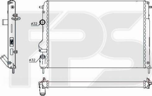 FPS FP 27 A399 - Радиатор, охлаждение двигателя autospares.lv