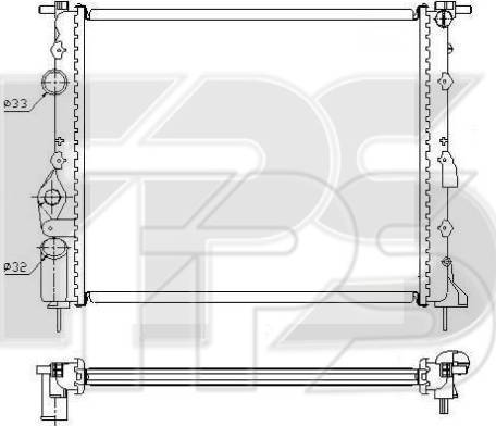 FPS FP 27 A392-X - Радиатор, охлаждение двигателя autospares.lv