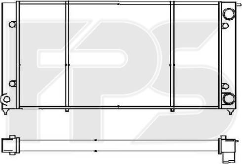 FPS FP 74 A447 - Радиатор, охлаждение двигателя autospares.lv