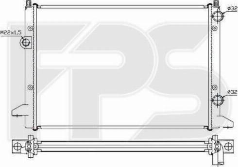 FPS FP 74 A456 - Радиатор, охлаждение двигателя autospares.lv