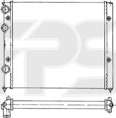 FPS FP 74 A432 - Радиатор, охлаждение двигателя autospares.lv