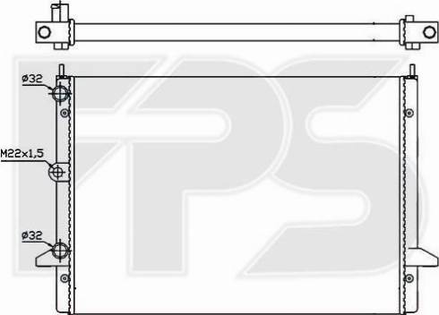 FPS FP 74 A1213 - Радиатор, охлаждение двигателя autospares.lv