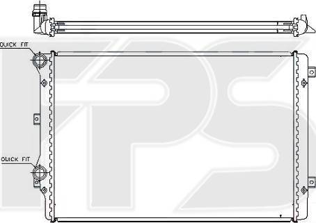 FPS FP 74 A121-P - Радиатор, охлаждение двигателя autospares.lv