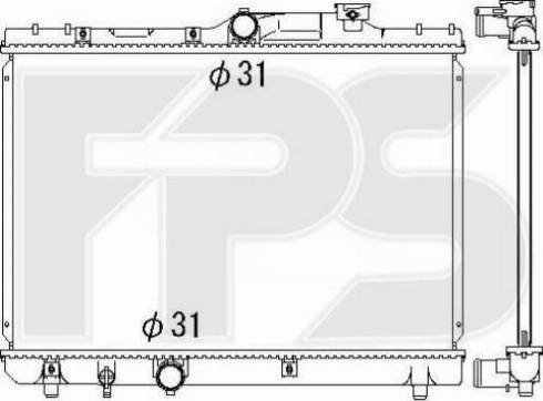 FPS FP 70 A1286 - Радиатор, охлаждение двигателя autospares.lv