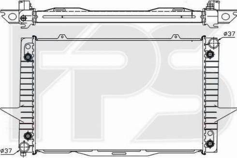 FPS FP 72 A490-X - Радиатор, охлаждение двигателя autospares.lv